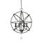 Z-Lite Tull 4 Light Chandelier, Matte Black 458-16MB - alternate 1